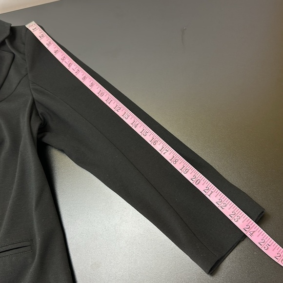 Lane Bryant Black One Button Closure Stretch Blazer Sz 14 Office Career - Picture 12 of 14